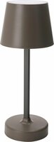 tafellamp 10 x 26 cm taupe - afbeelding 1
