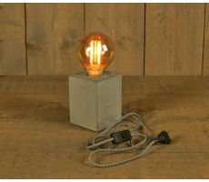 Tafellamp, cement, b 9.5 cm, h 13 cm - afbeelding 2