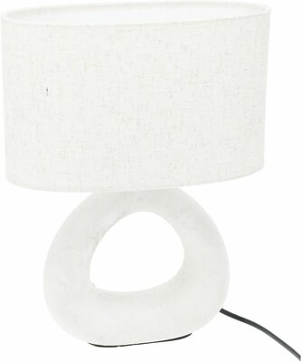 tafellamp stoneware e 14, 265 x 335 mm, gebroken wit - afbeelding 1