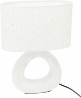 tafellamp stoneware e 14, 265 x 335 mm, gebroken wit - afbeelding 1