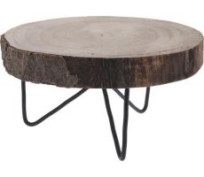 tafeltje hout rond 24cm - afbeelding 1