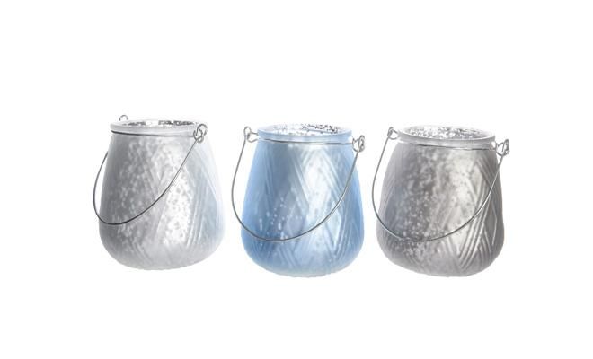 Theelicht houder, glas, b 9 cm, h 10 cm, meerdere variaties - afbeelding 1