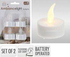 theelicht met led, set 4 stuks - afbeelding 2
