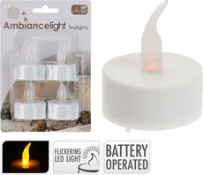 theelicht met led, set 4 stuks - afbeelding 3