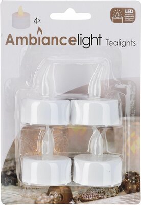 theelicht met led, set 4 stuks - afbeelding 1