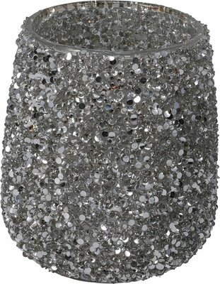 theelichthouder 10 cm zilver