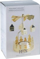 theelichthouder carrousel goud, per stuk, meerdere soorten - afbeelding 1