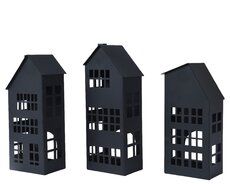 Theelichthouder ijzer, L 10,5 cm, zwart, per stuk - afbeelding 4