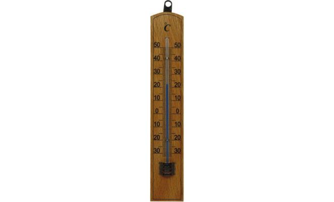 Thermometer hout 20cm - afbeelding 1