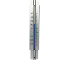 Thermometer metaal design 29cm - afbeelding 1