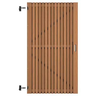 Thermovision Ayous geschaafd latten deur op verstelbaar frame, verticaal, 178 X 99 cm.