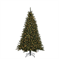 Toronto kerstboom groen met 240 led, 1043 tips - H215xD132cm - afbeelding 8