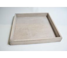 tray firm wood 30x30x4cm nat wsh - afbeelding 1