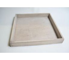 tray firm wood 30x30x4cm nat wsh - afbeelding 2