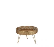 Tray viola d28h18.5cm goud - afbeelding 2