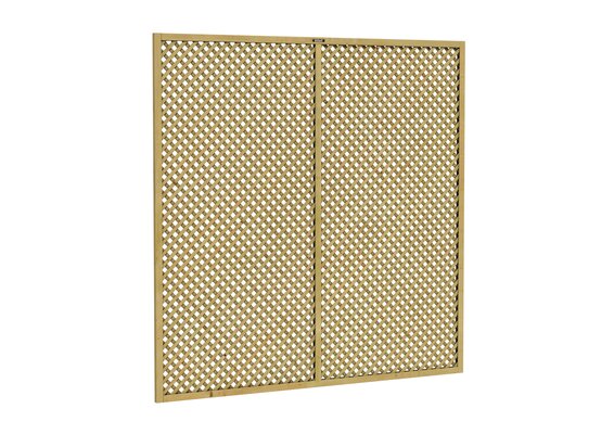 Trellis scherm Jasmijn 180 Excellent, 180 x 180 cm, groen geïmpregneerd.