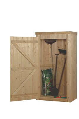 Tuinkast Lelie 190 x 100 x 58 cm (HxBxD), groen geïmpregneerd.