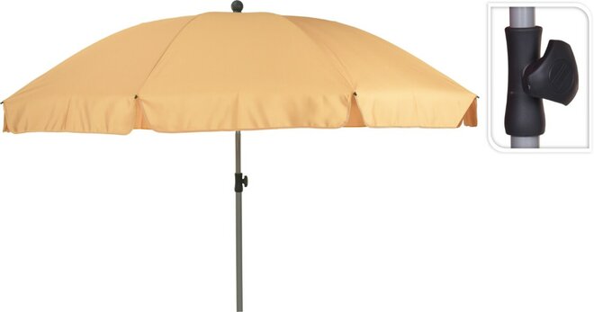 tuinparasol dia 250cm mosterd geel