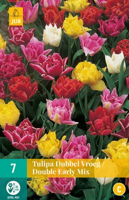 Tulipa dubbel vroeg mix 10 stuks