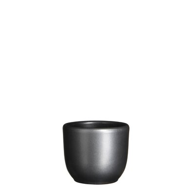 Tusca pot rond antraciet - h6,5xd7,5cm - afbeelding 1