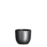 Tusca pot rond antraciet - h6,5xd7,5cm - afbeelding 1