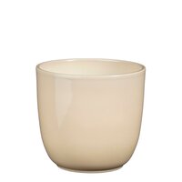 Tusca pot rond beige - H16 x Ø17 cm