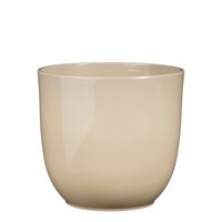 Tusca pot rond beige - h18,5xd19,5cm