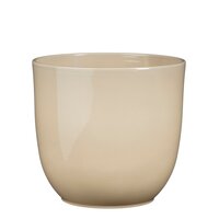 Tusca pot rond beige - h20xd22,5cm