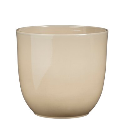 Tusca pot rond beige - H23 x Ø25 cm