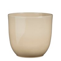 Tusca pot rond beige - H23 x Ø25 cm