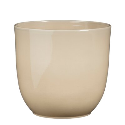 Tusca pot rond beige - H25 x Ø28 cm