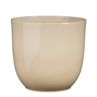 Tusca pot rond beige - H25 x Ø28 cm