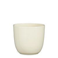 Tusca pot rond creme - h13xd13,5cm