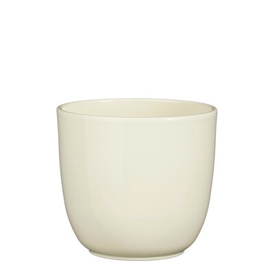 Tusca pot rond creme - h14xd14,5cm