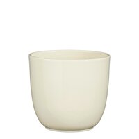 Tusca pot rond creme - h14xd14,5cm