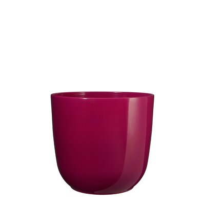 Tusca pot rond fuchsia - h13xd13,5cm