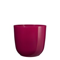 Tusca pot rond fuchsia - h14xd14,5cm