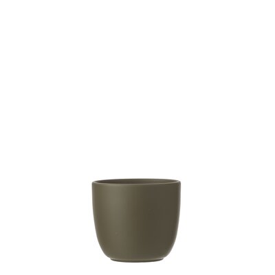 Tusca pot rond groen - H11 x Ø12 cm - afbeelding 1