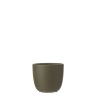 Tusca pot rond groen - H11 x Ø12 cm - afbeelding 1