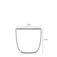 Tusca pot rond groen - H11 x Ø12 cm - afbeelding 2
