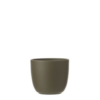 Tusca pot rond groen - h13xd13,5cm - afbeelding 1