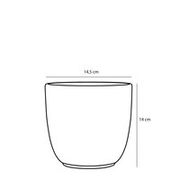 Tusca pot rond groen - h14xd14,5cm - afbeelding 2