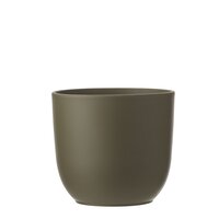 Tusca pot rond groen - h18,5xd19,5cm - afbeelding 1