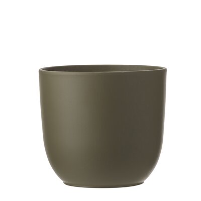 Tusca pot rond groen - h20xd22,5cm - afbeelding 1