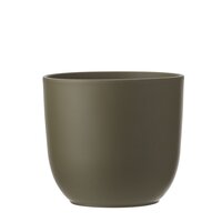 Tusca pot rond groen - h20xd22,5cm - afbeelding 1