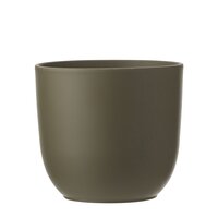 Tusca pot rond groen - H23 x Ø25 cm - afbeelding 1