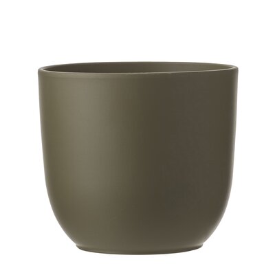 Tusca pot rond groen - H25 x Ø28 cm - afbeelding 1