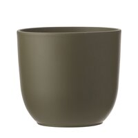 Tusca pot rond groen - h28,5xd31cm - afbeelding 1