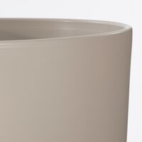 Tusca pot rond taupe mat - h28,5xd31cm - afbeelding 2