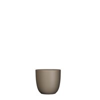 Tusca pot rond taupe mat - H9 x Ø10 cm - afbeelding 1